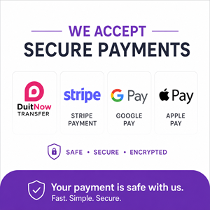 We accept secure payments